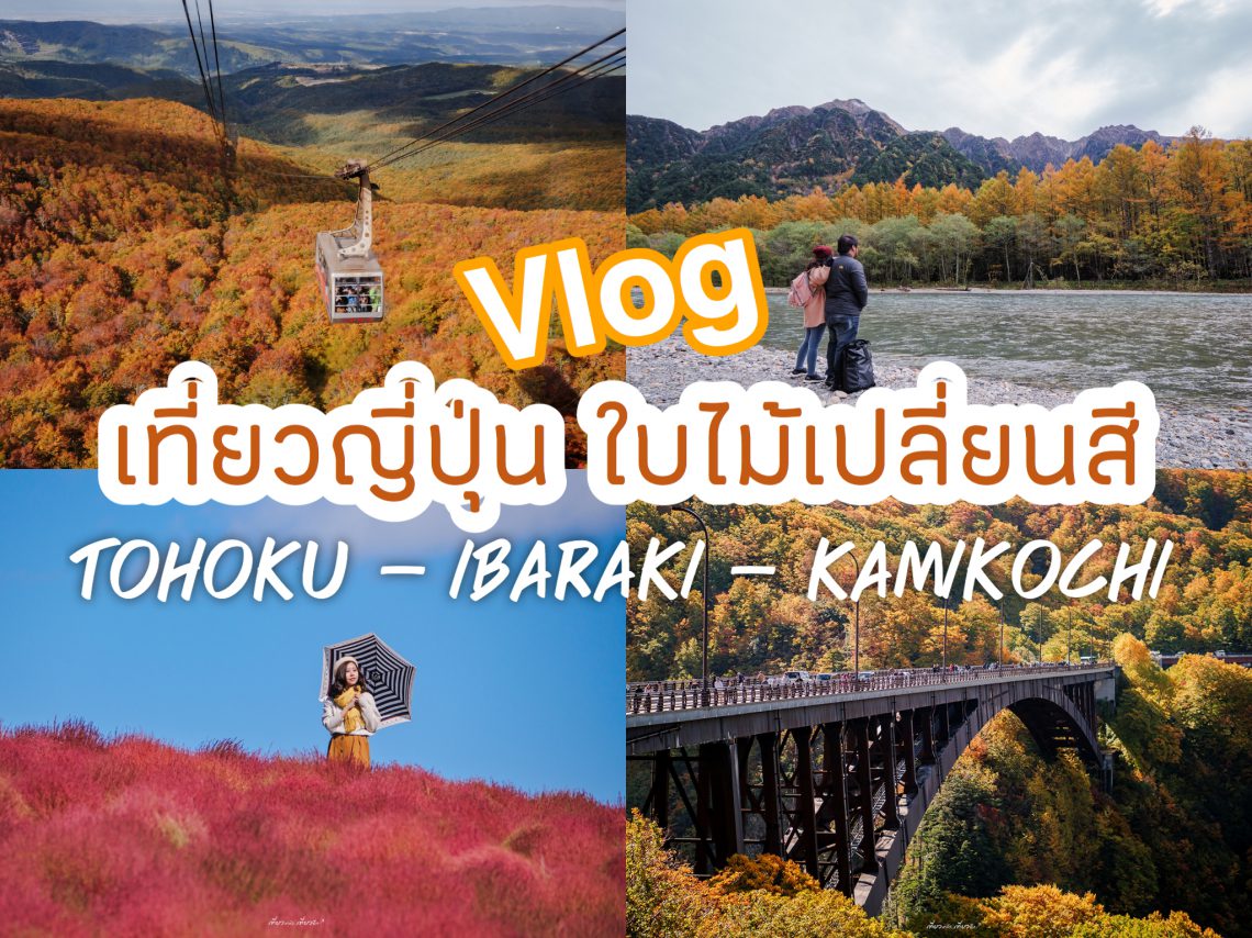 รีวิวญี่ปุ่น | Vlog เที่ยวญี่ปุ่น ทริปฤดูใบไม้เปลี่ยนสี โทโฮคุ - อิบารากิ -  คามิโคจิ 2019 - Travels Again